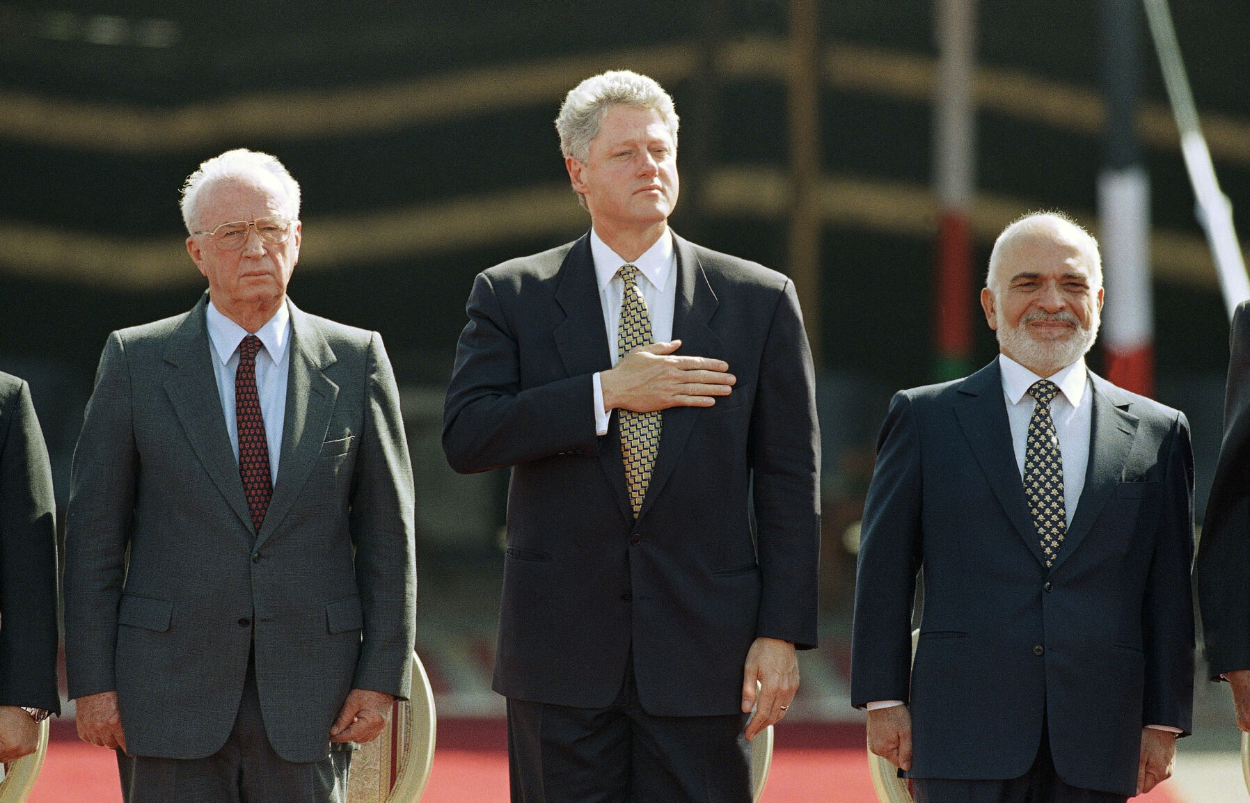 1994: Witnesses signing of agreements between Jordan, Israel